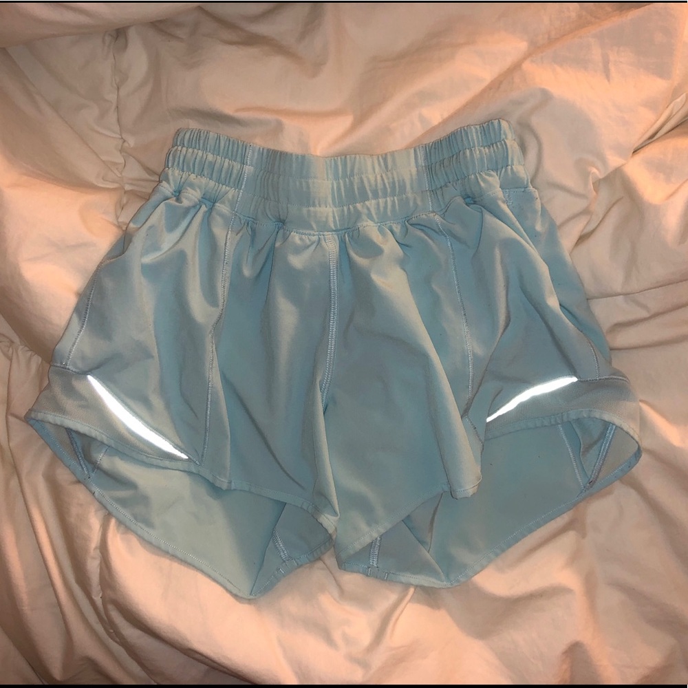 Lululemon Hotty Hot shorts!!! 4 Tall baby blue